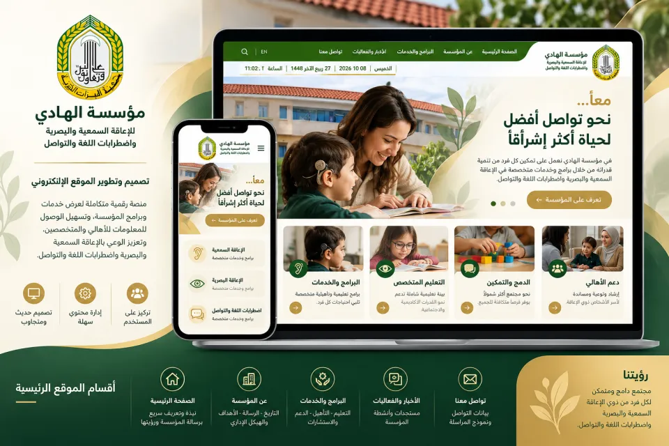 مؤسّسة الهادي للإعاقة السّمعيّة والبصريّة واضطرابات اللّغة والتّواصل